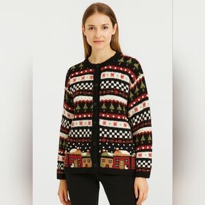 Design Options‎ by Philip & Jane Gordon Cardigan Embellished Christmas Houses L